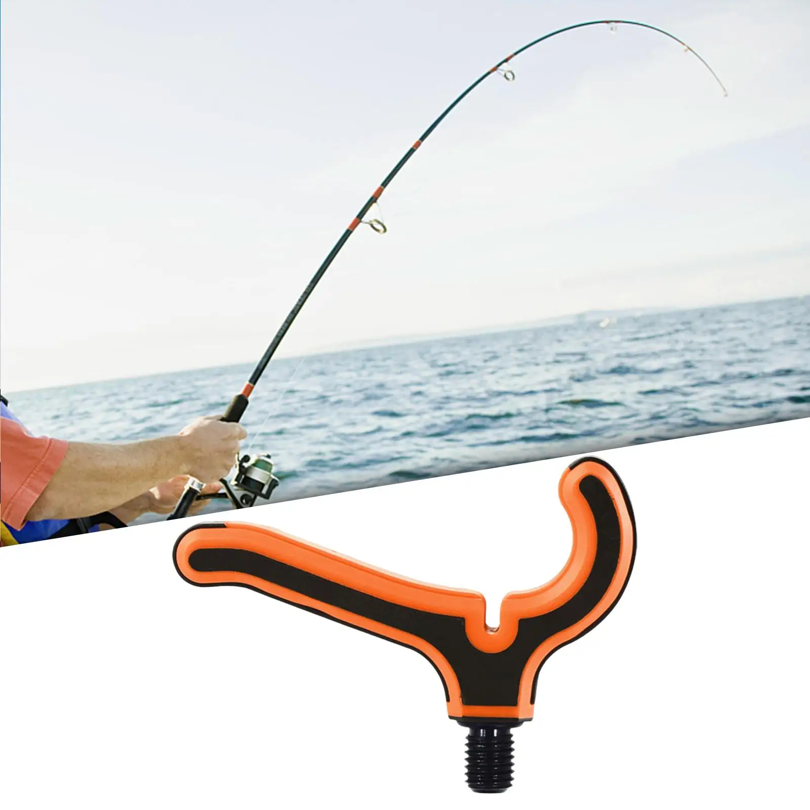 Fishing Rod Rest Head Gripper Rod Butt Rest Portable Fishing Accessory Fishing Tackle Tool Universal Fishing Rod Holder Rod Rack