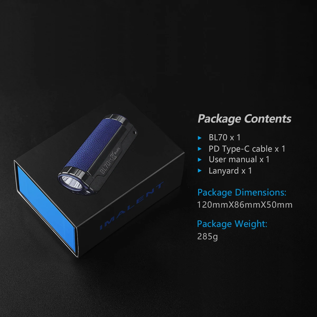 IMALENT BL70 充電式小型 EDC 懐中電灯 6000 ルーメン、赤色ビームと