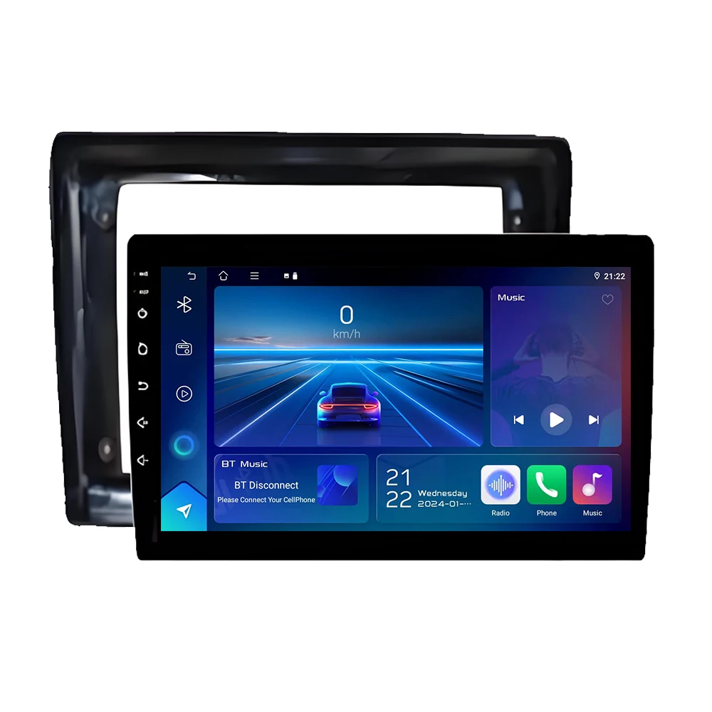 Navigatore GPS Senza 2din per Toyota Avensis Verso Ipsum 2001 - 2009, Schermo QLED, Lettore Multimediale da Cruscotto, Wifi, Senza Unità DVD 2din - immagine 2