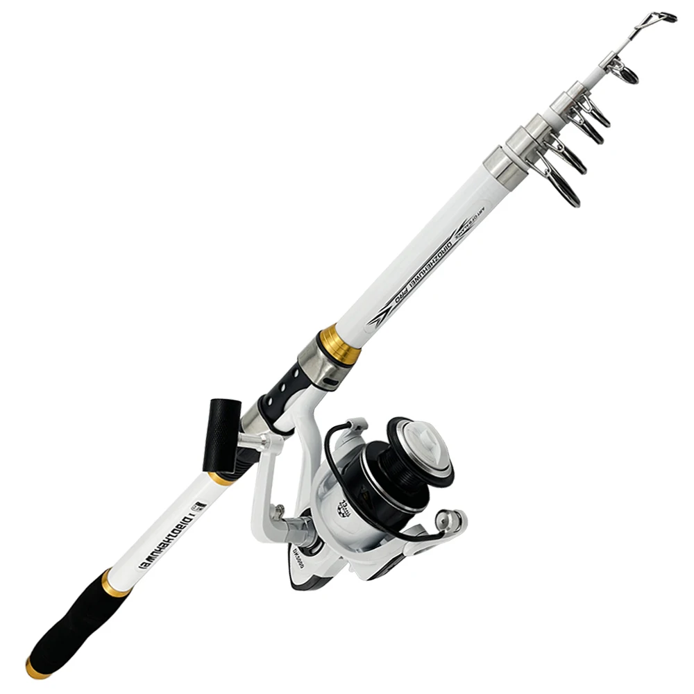2.1m-3.6m Carbon Spinning Rod Reel Combos Telescopic Lure Fishing Pole  Tackle Professional Bass Carp Pike Trout Travel Rods Set - AliExpress