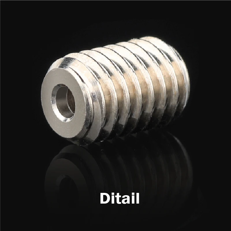 

3PCS High Flow CHT Nozzle Copper Volcano Adapters For Volcano / Volcano Crazy Heating Block To V6 Nozzle Hotend