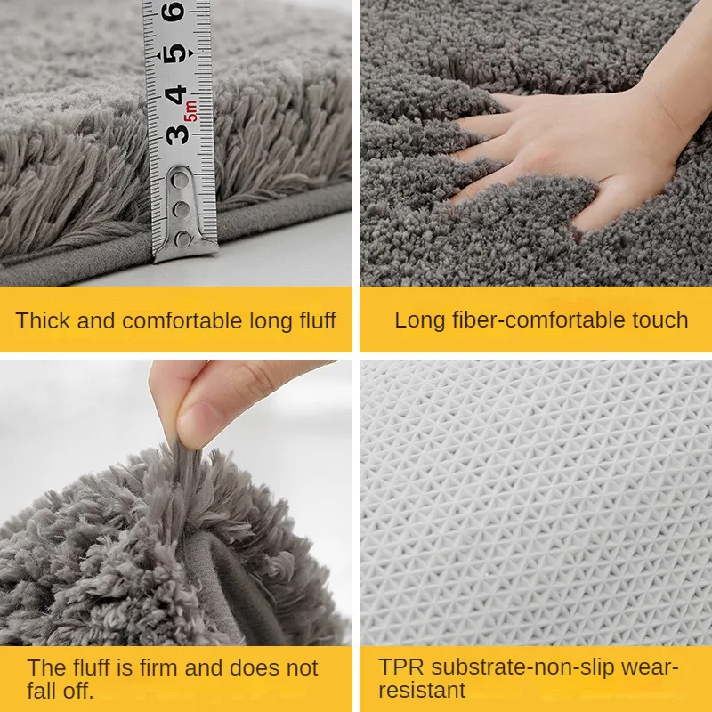 Anti Slip Carpet Kitchen Floor Mat Home Entrance Door Pad Bathroom Absorbent Quick Drying Rug Bedroom Soft Doormat Hallway Decor