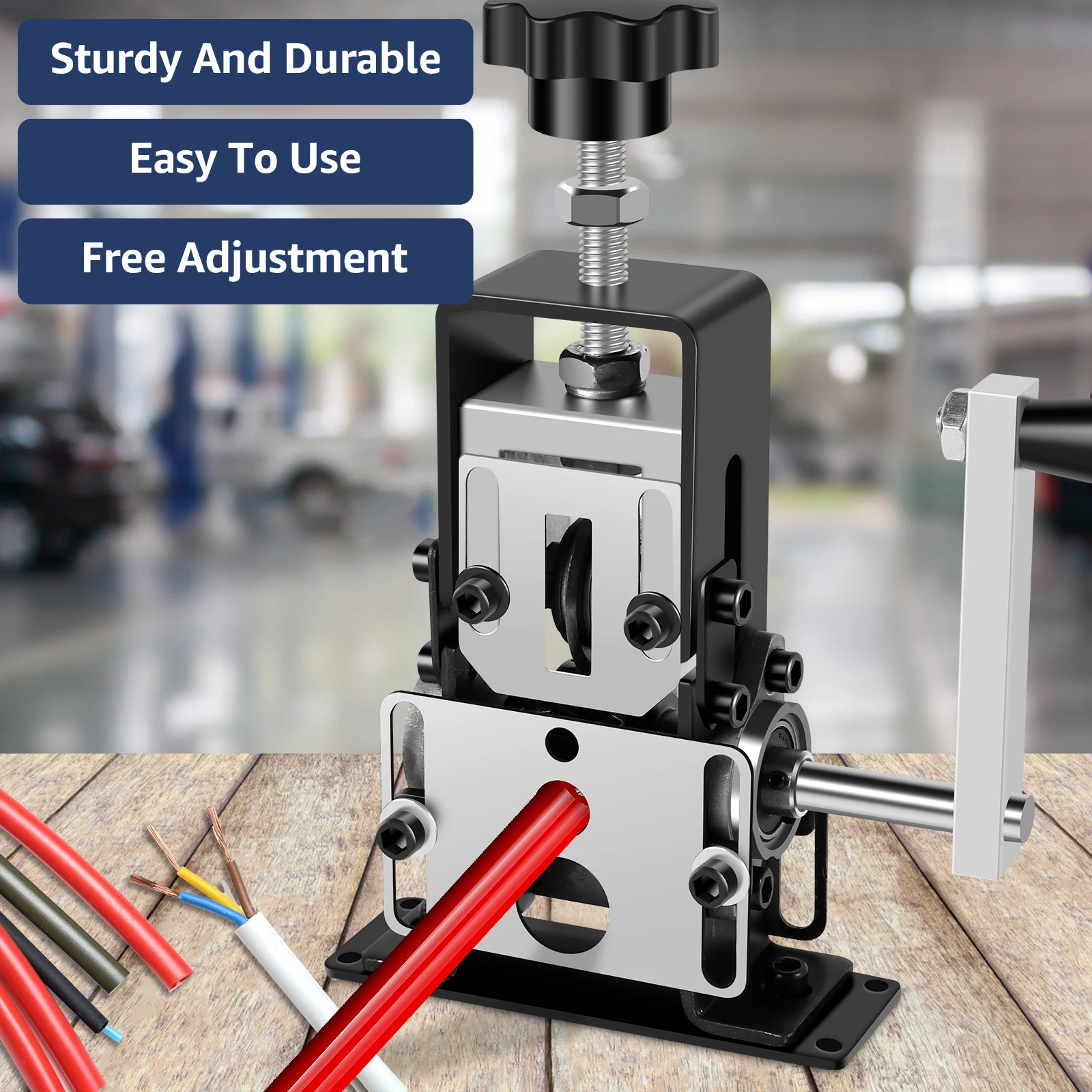 2023 Upgraded Manual Wire Stripping Machine Hand Crank Drill Operated Stripper For Scrap Copper Stripping Diameter 1 25mm Alternative Blade I2959766292 - View #4
