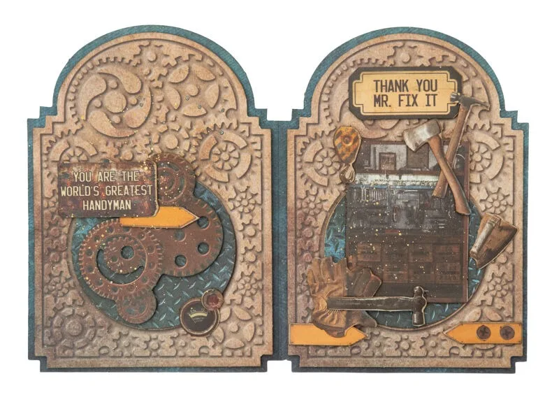 기어 카드 모양 기어 & 기타 스탬프 및 다이즈 신상품 2026 스크랩북 다이어리 데코레이션 스텐실 엠보싱 템플릿 DIY 인사말 카드