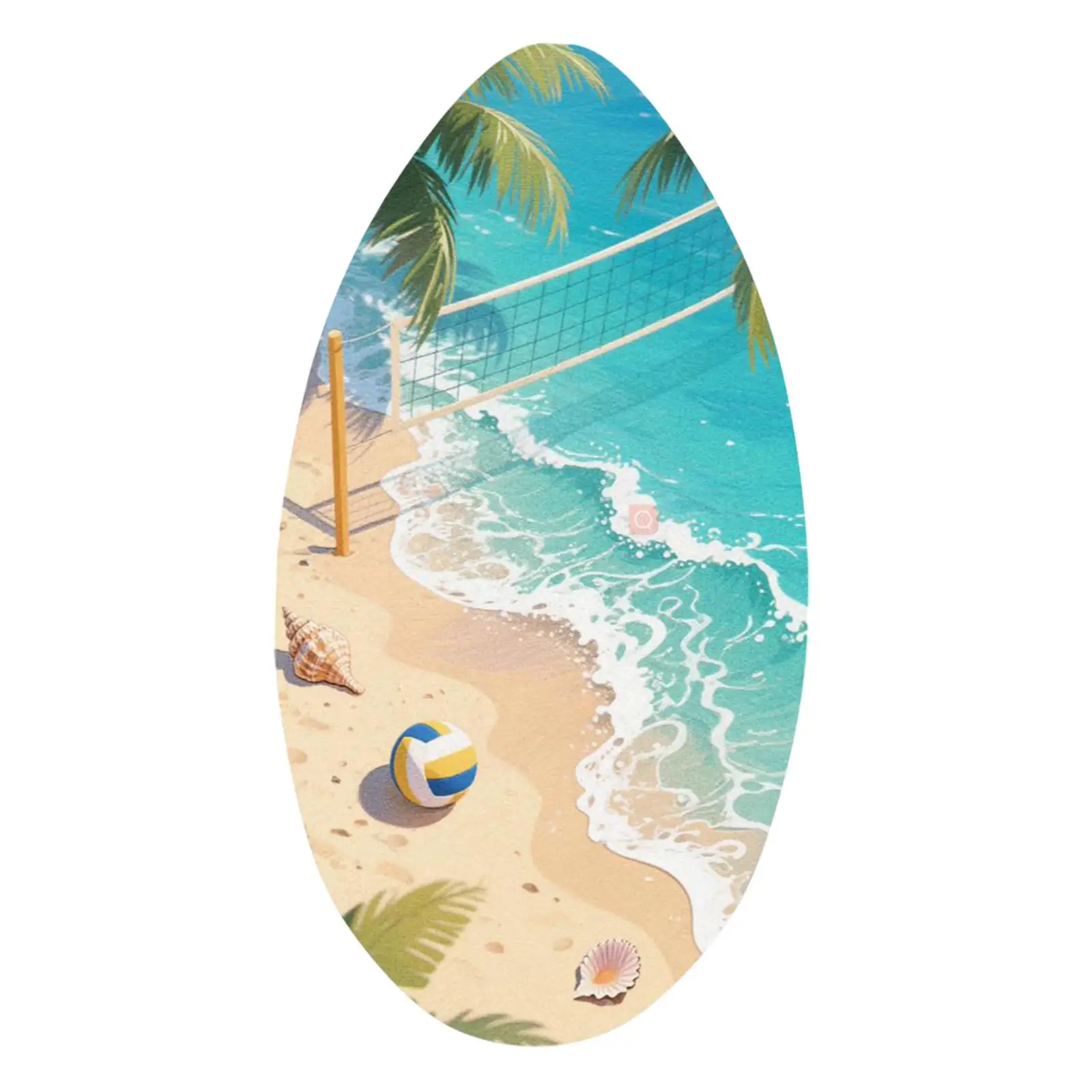 Skimboard 35 inch Wood Standing Small Surfboard for Beginners Adults Kids