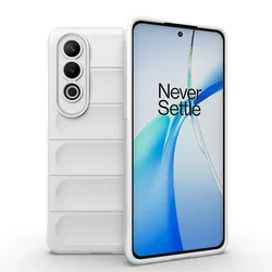 Soft Liquid Silicone Shockproof Phone Case with Silky Touch Finish for OnePlus Nord 4 (White)