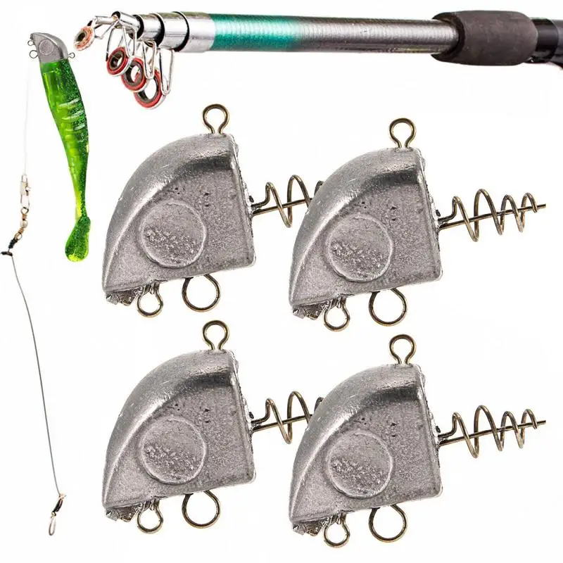 Hameçons à Tête Plombée Lestés Avec Lames Rotatives Pour