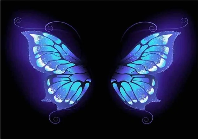 Amazing Blue Butterfly Wings Photography Backdrop Dreamlike Portrait Photo  Background For Events Party Decorations Studio - Backgrounds - AliExpress