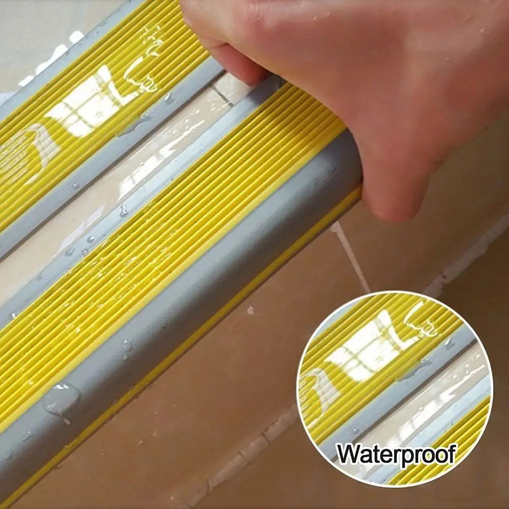 100cm Anti-slip Strip Against Mechanical Damage Non-slip Safety Rubber Angle Step Edge Shape Of Grooves New Stair Nosing