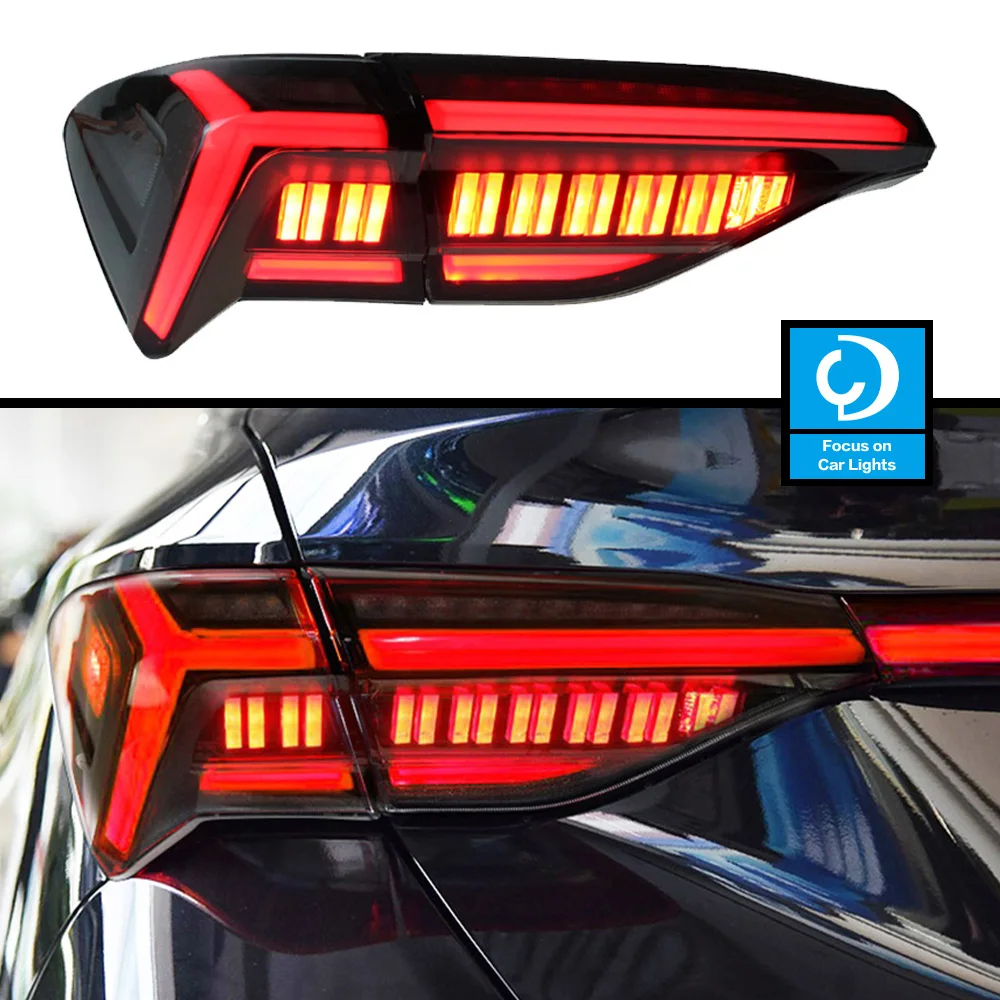 

Taillights Styling For Toyota Avalon 2018-2022 Tail Light LED DRL Running Signal Brake Reversing Parking Lighthouse Facelift
