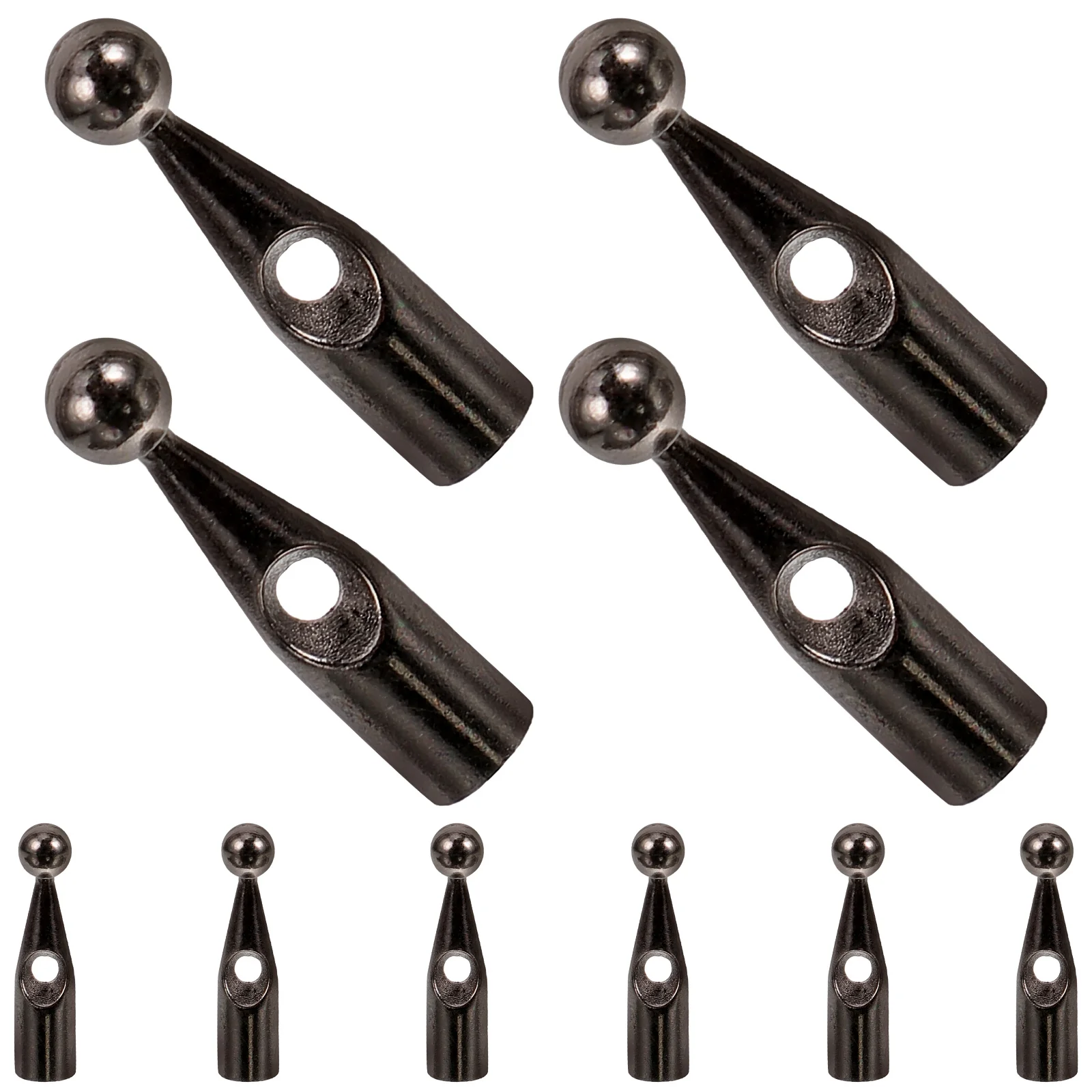 Umbrella Bone Covers 10Pcs Metal Umbrella Bone Covers Tail Beads Replacement Umbrella Repairing Beads Rain Tail