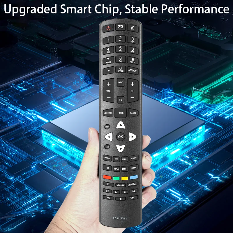 RC311 FUI1 06-531W53-TY07XS Telecomando di ricambio per TCL Smart LED TV 75A9000 75S6600 32D1200U 43D1200U 65AU90GA 65D1800 65S6600 L43P1US L43P1US 9P2US L50C1US L55P1US L65P2US L43P2US L50P1US