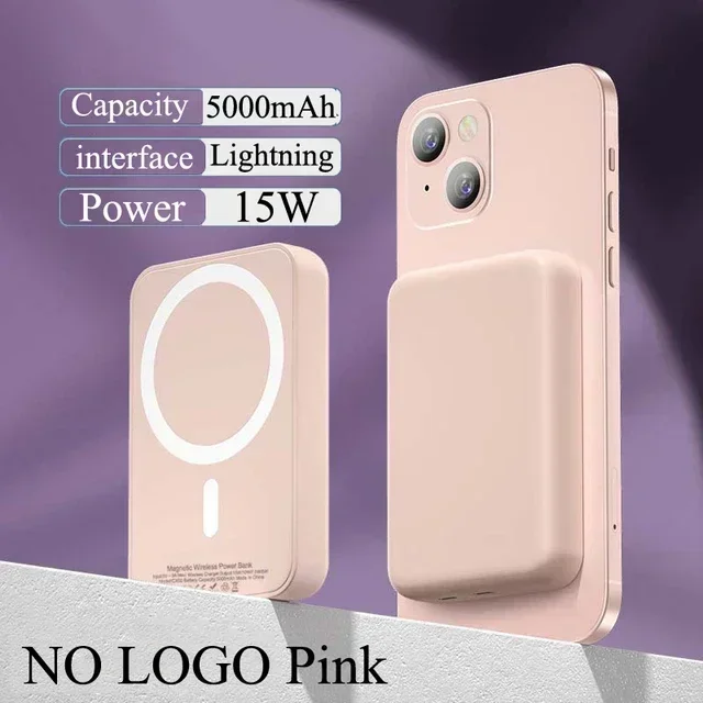 

Macsafe Power Bank Original 1:1 Magnetic Wireless Powerbank Mobile Phone External Portable Battery For MagSafe iPhone Charger