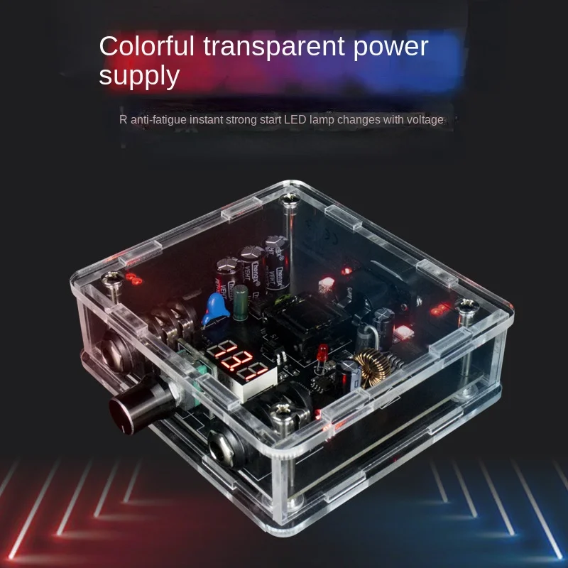 

Tattoo Power Supply Machine Popular First Generation Second without Pedal Cross-Border Colorful Transparent