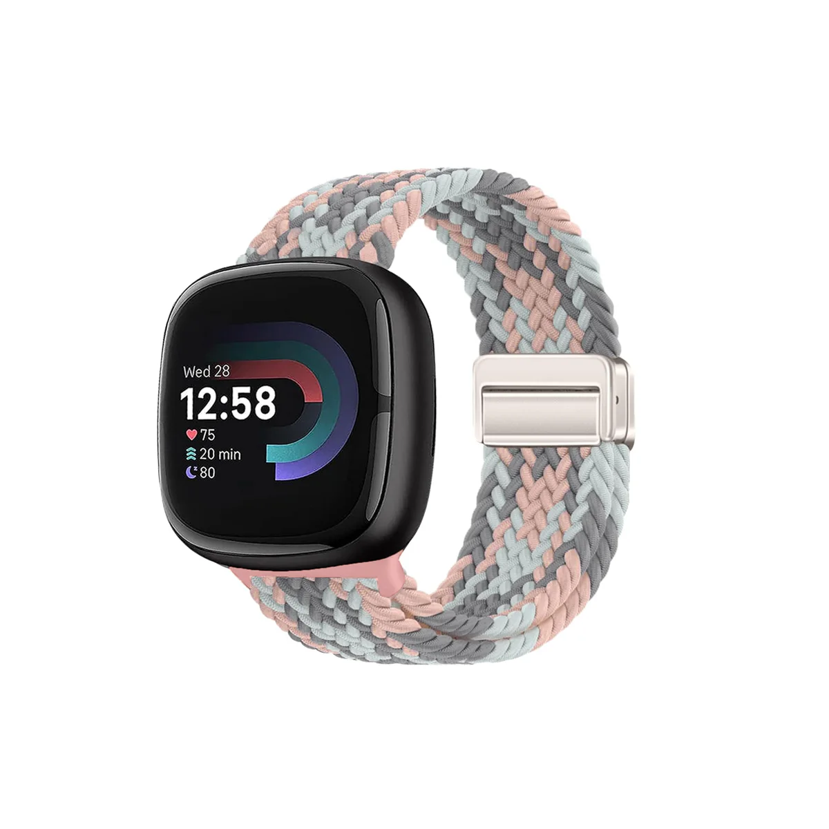 Braided Magnetic Nylon Sport Loop Strap - Soft Stretchy Elastic Bands