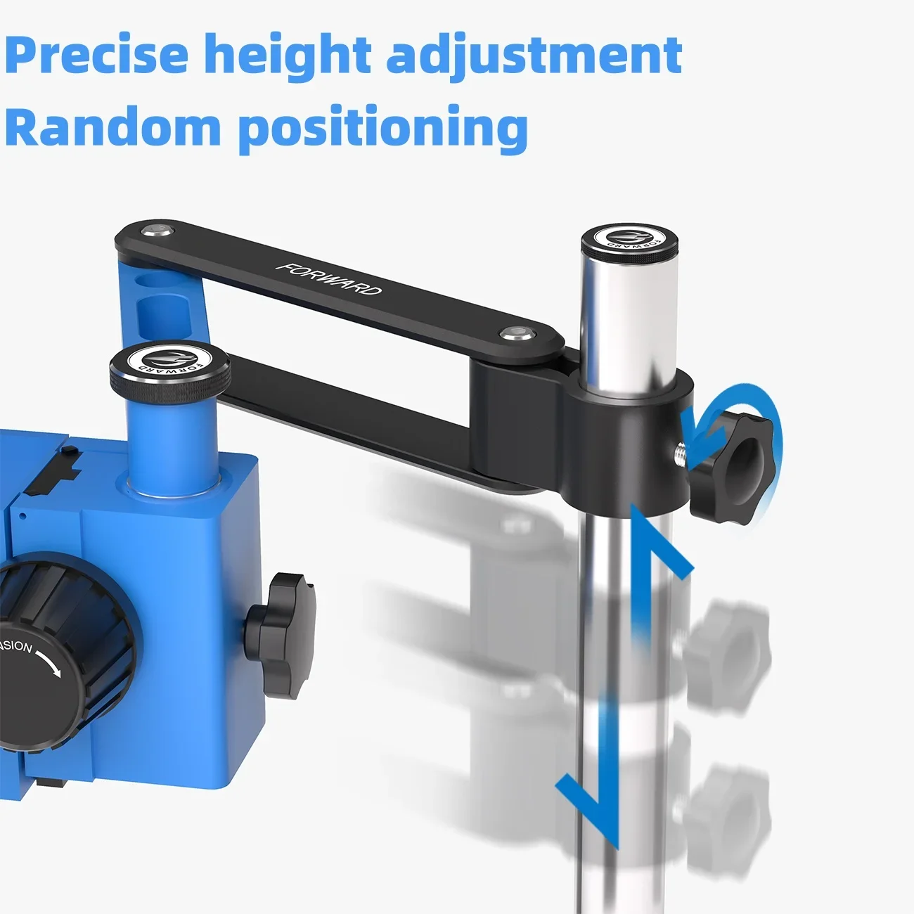 32mm Stereo Microscope Articulating Arm 360&deg; Rotatable Universal Both Arms Stand Microscopio HDMI USB Video Camera Phone Repair