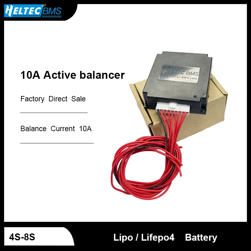 New Heltec 4S 6S 8S 10A Active Balancer/Battery Equalizer Li-ion/lifepo4/LTO Transformer Push-pull Rectifier Feedback  Balancer