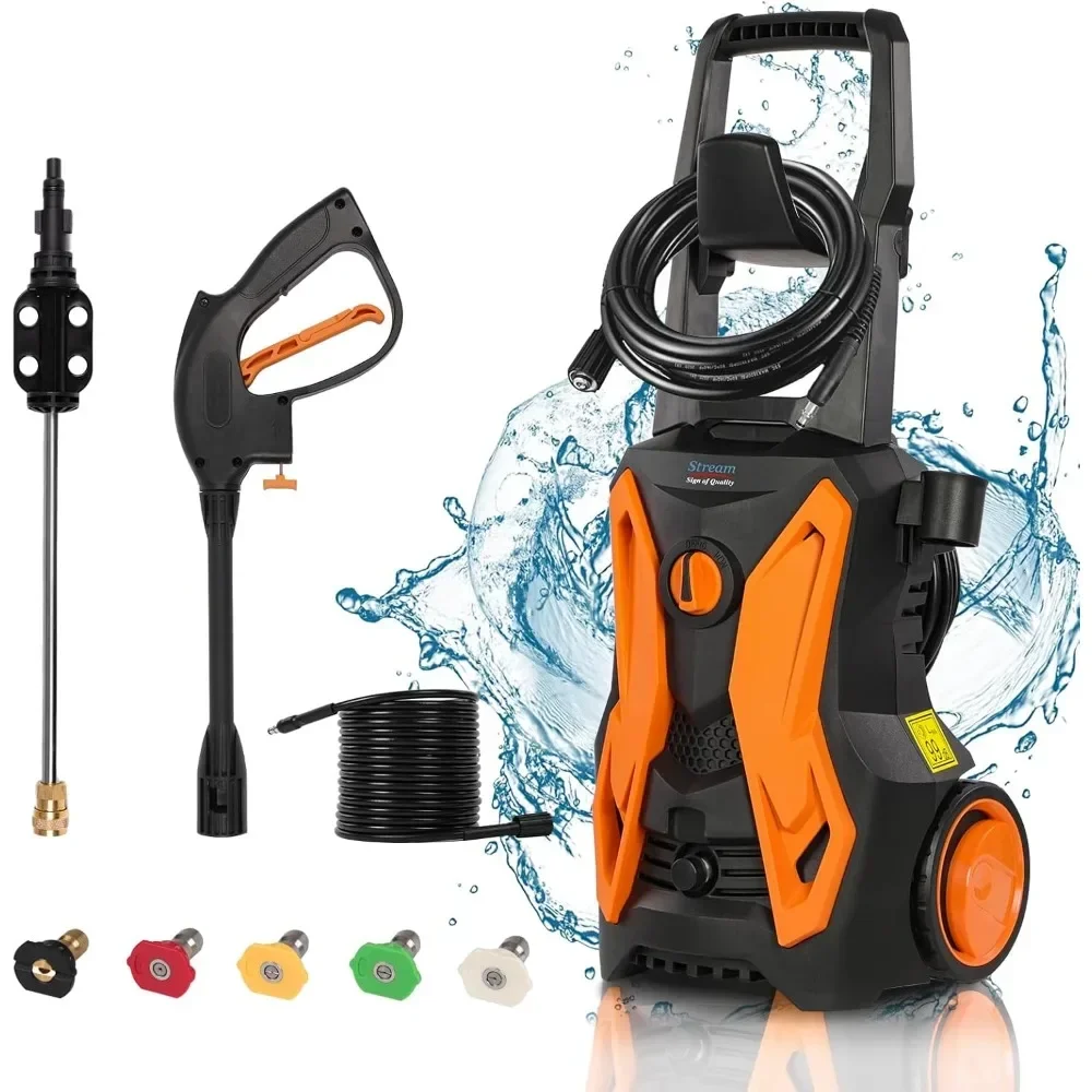 Electric Pressure Washer 4000 PSI 2.8 GPM Pressure Washer Power Washer, High Cleaner Machine with 20 FT Hose, 5 Nozzles