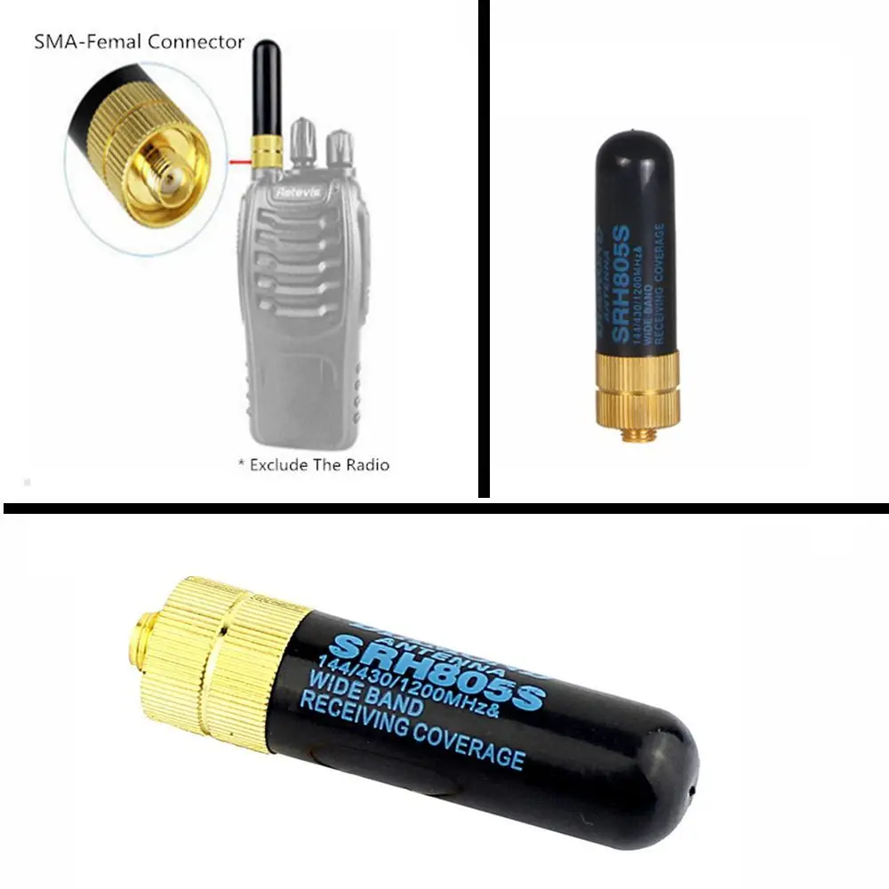 Walkie Talkie Antenna Hot Sale TG-UV2 Portable SRH805S 144/430MHz SMA-F BF-888S UV-5R Dual Band Antenna Female Antenna Dual Band