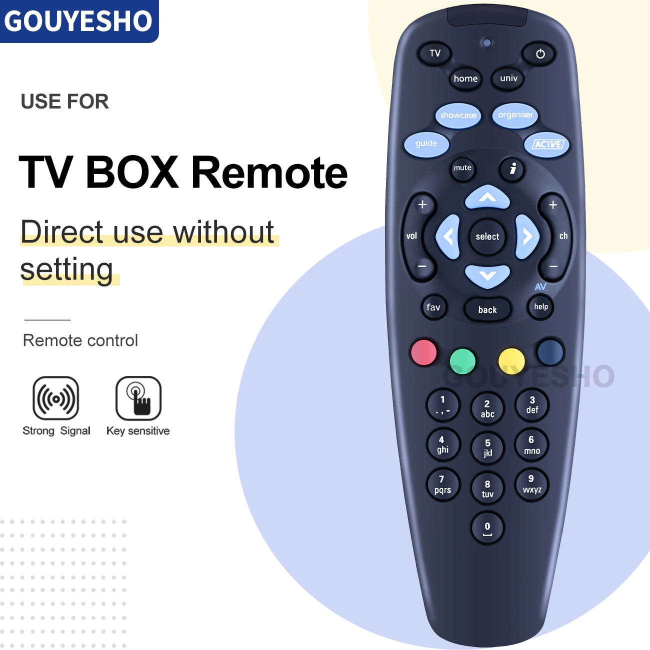Nuovo Telecomando Rc2713607/01B Per Tata Sky Tata Sky + Set Top Box Universale