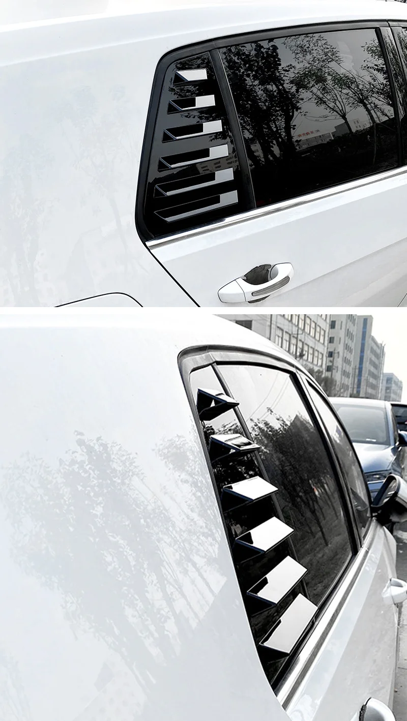 Adesivi Sopracciglio Fari Per Golf 7 MK7/MK7.5 2013-2019 - Decorazioni Interni Auto In ABS Nero - Foto 2