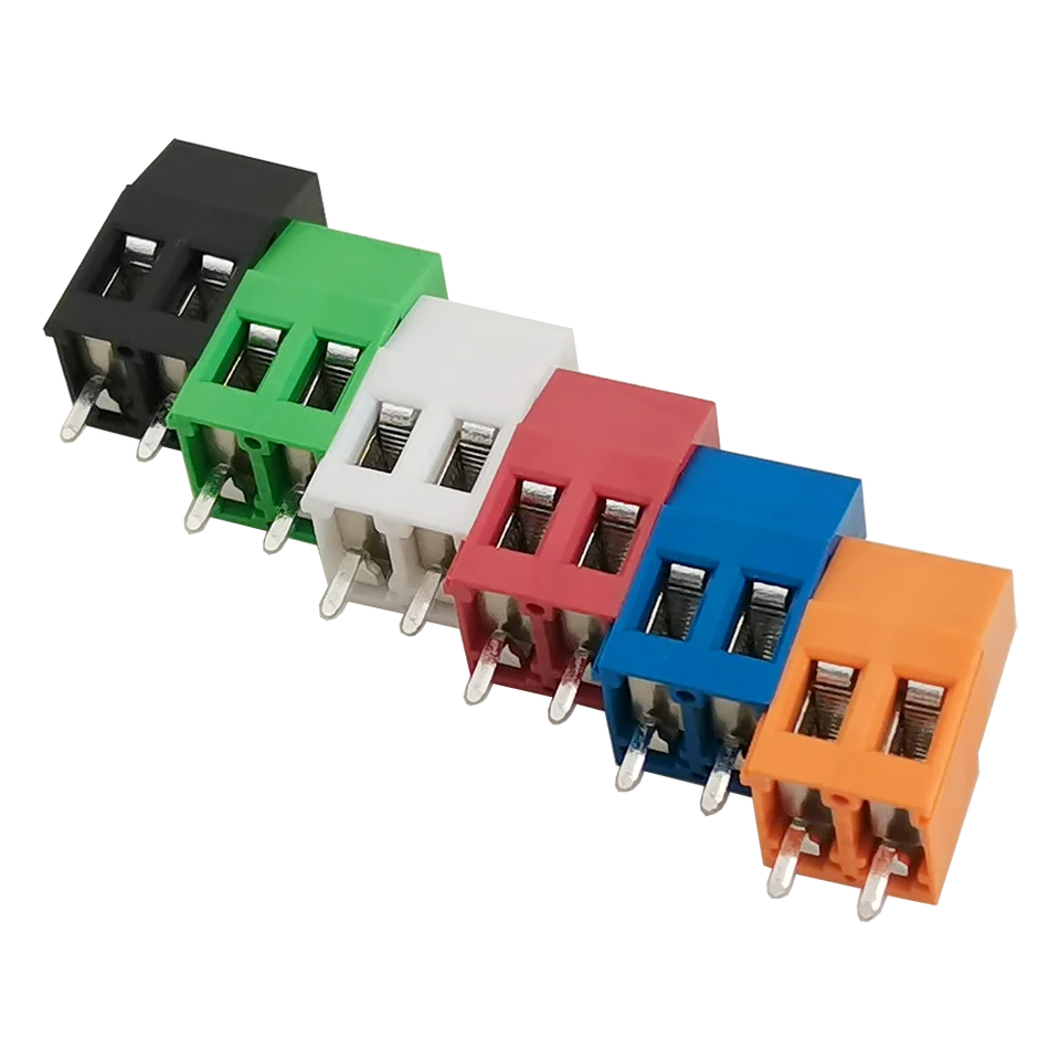 AYWHP Lot De 100 Bornes à Vis PCB - 5 Mm - Bleu - 2 Broches