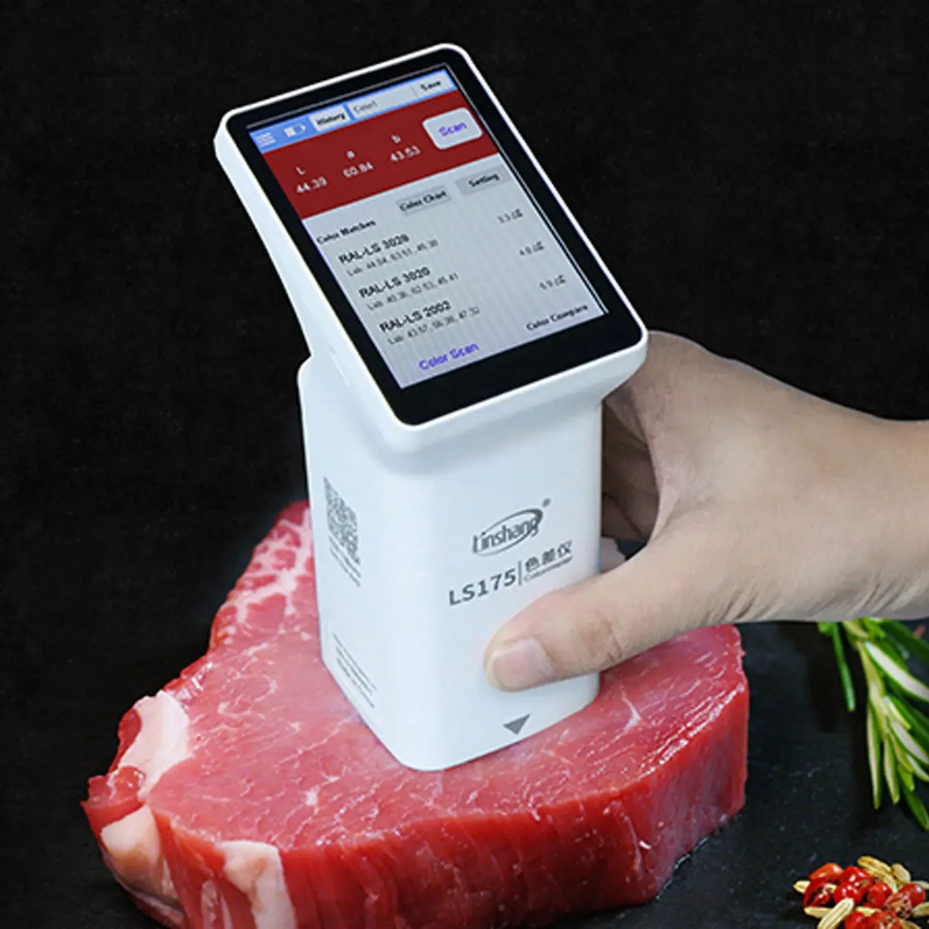 Handheld LS175 45°/0° Illumination geometry colorimeter with a large 20mm measuring aperture 3.5-inch Touch Screen 2