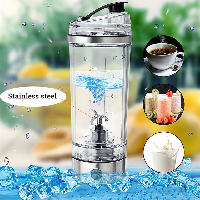 450ML USB Charging Electric Shaker Cup Blender Detachable Mixing Cup  Fitness Protein Powder Shake Cup