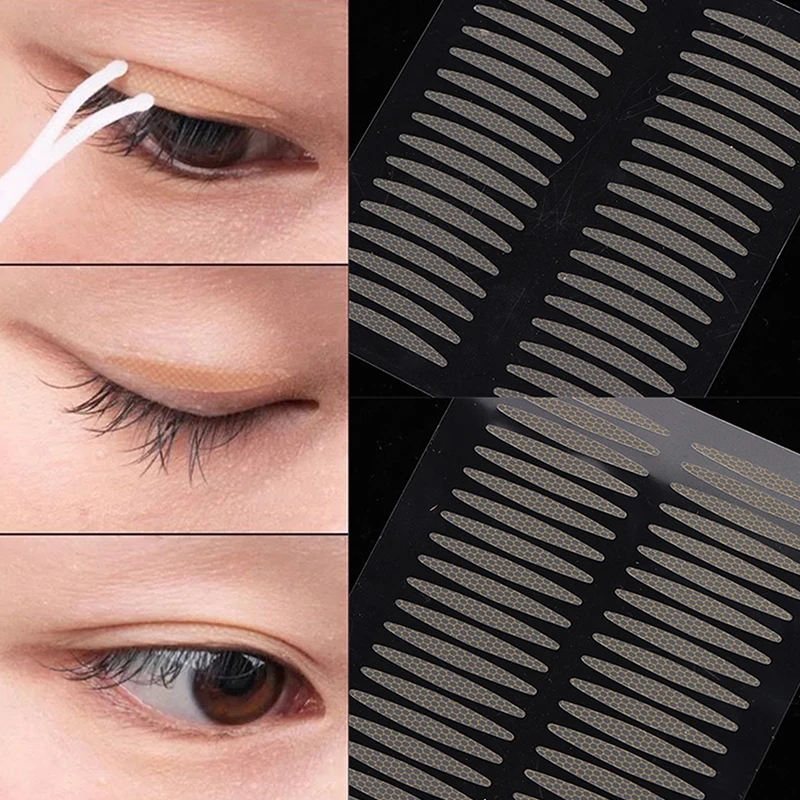 Invisible Double Eyelid Sticker Lace Eye Lift Strip Transparent Gauze Mesh-Lace Tape Self-Adhesive Eye Tape Tools double fold eyelid tape medical tape