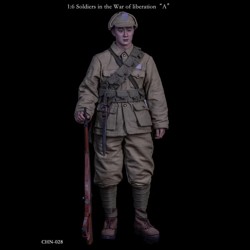 

CHN028 1/6 Marsdivine Civil War 1948-1949 Soldier in The War of Liberation Clothes Set A with Weapon for 12'' Male Action Figure