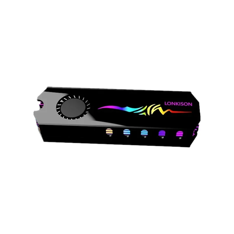 Ssd Radiador Refrigerador Cooling Pad Térmica Turbo Fan Dissipador de Calor Rgb 12v 5v M.2 2280 - Imagem 2