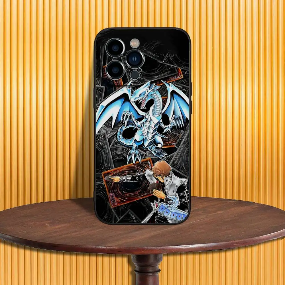 Yu-Gi-Oh Themed Soft Black Phone Case