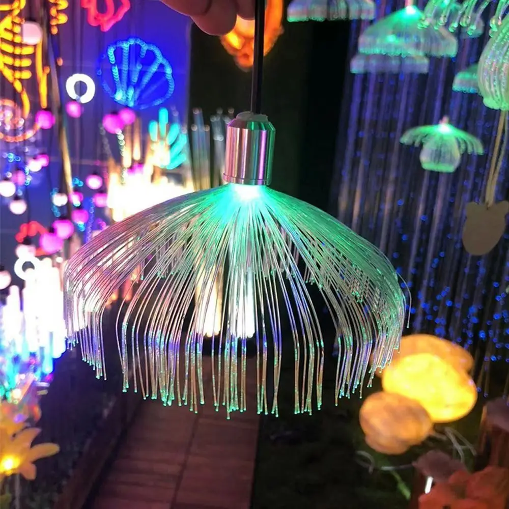 Creative Comercial Colorful Fiber Optic For Party Birthday Outdoor Festive Decorative Ambiance Lights Christmas Decoration