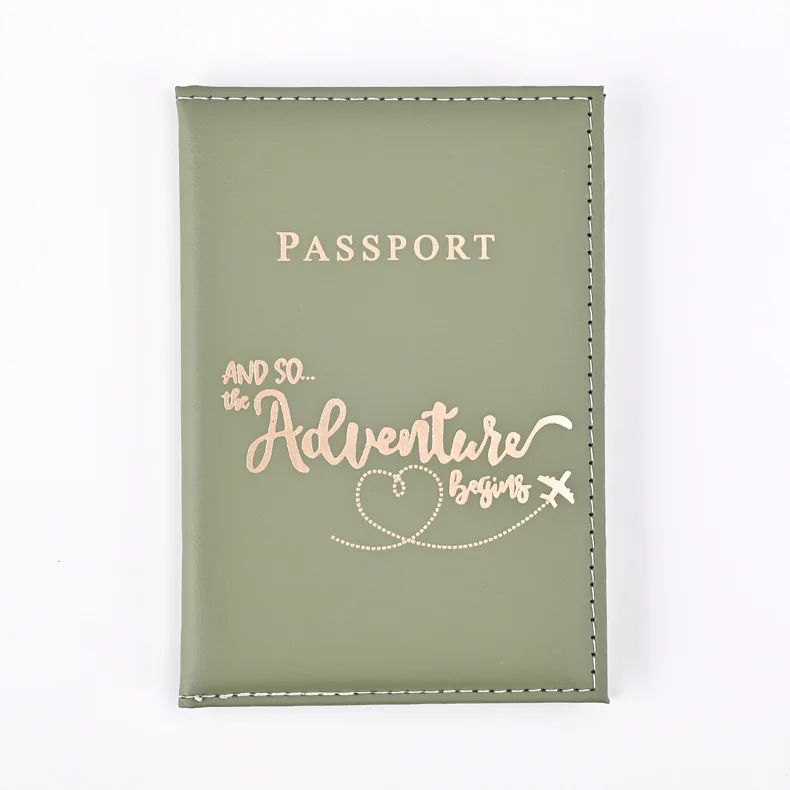 Deluxe 2024 Travel Passport Holder with Stylish Letter Print