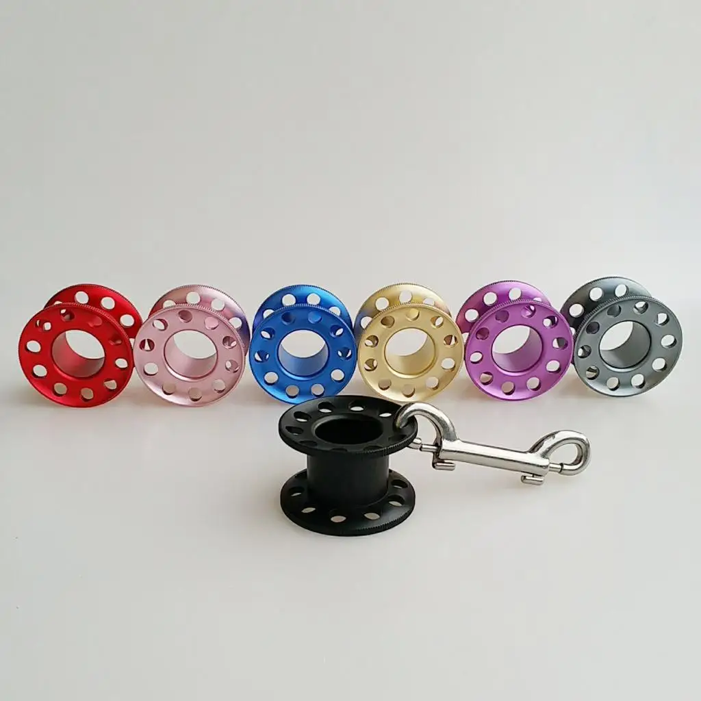 Aluminum Scuba Diving Dive Blank Finger Tech Wreck Spool Snorkeling Guide Line Reel Water Sports Accessories Durable Ultralight