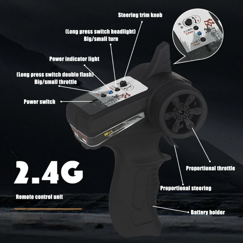 Remote Control Drift Truck Car Toy for Adult 1/10 Full Scale Model Car Toy Crashproof Drift Truck Boys Outdoor Truck Toy 3