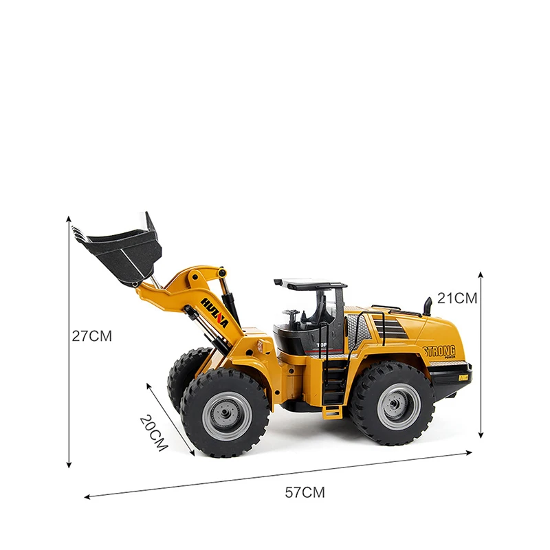 HUINA RTR 1583 RC Remote Control Truck Loader Cars 1/14 Scale 10CH with Light Sound 2.4GHz Outdoor Toys Boys Gift TH18062 6
