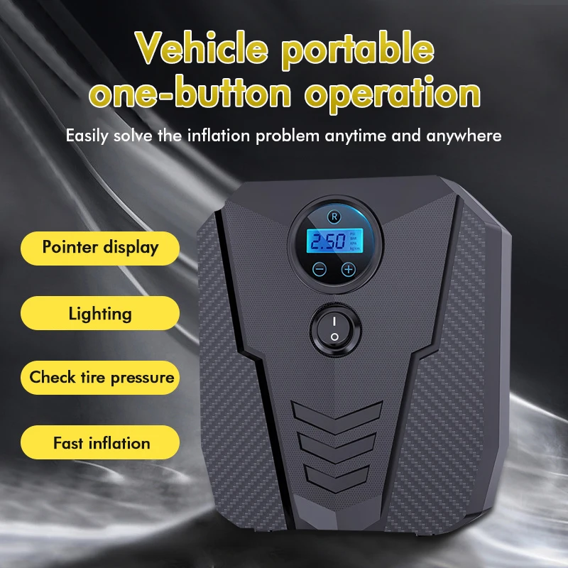 

Tire Compression Pump Portable Automobile Air Compressor Digital Tire Inflation Pump LED Lamp For Car Motorcycle Bicycle Tire
