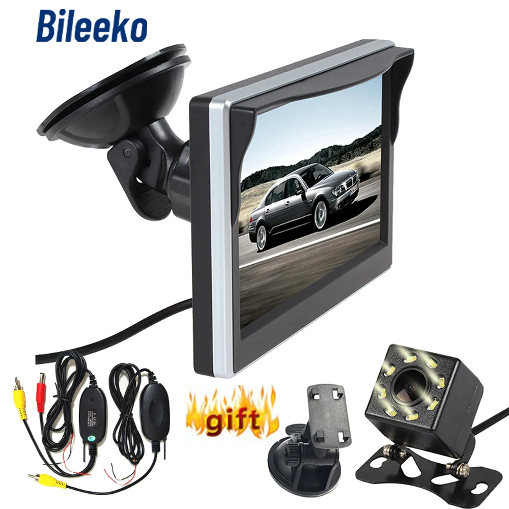 Bileeko 5 inch Backup Camera Monitor Rear View Reverse Display Screen