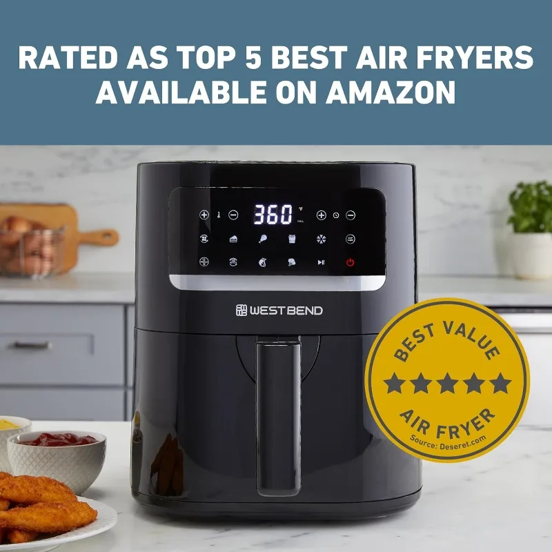 Compact Air Fryer 5-Quart Capacity 3