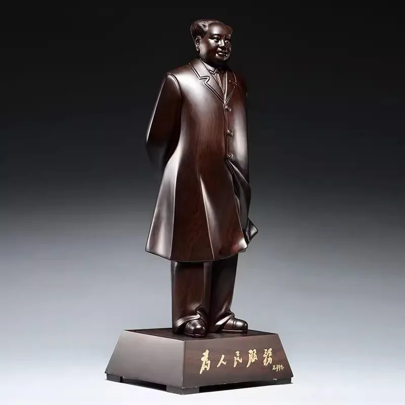 African Blackwood Sculpture Handcarved Rosewood Statue Office Desk Decor | Business Gift Art Craft