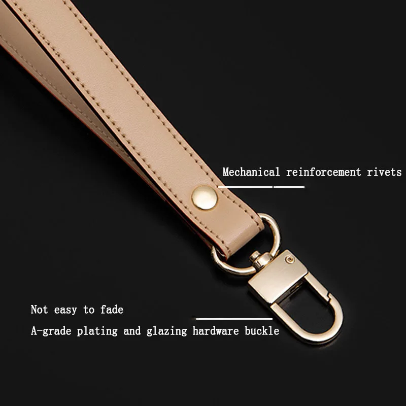 Universal Leather Wrist Strap Wallet For Handbag Handles 21cm Long Clutch Bag Straps Purse Handle Belts Bag Accessories