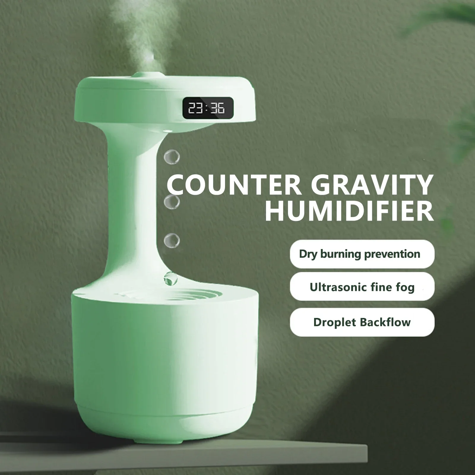 

Aromatherapy 680ml Anti-gravity Air Humidifier Water Fogger Electric Humidifiers Drop Mist Maker Diffuser Household Air Purifier