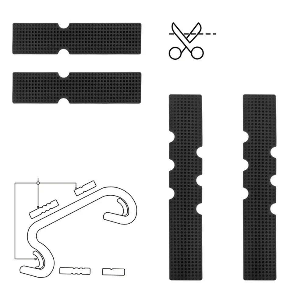 Road Bike Bar Tape Anti Shock Absorption 200/145x35x2.5mm Silica Gel Pad Flexible Handlebar Soft Insert Bicycle Bar Tapes Parts