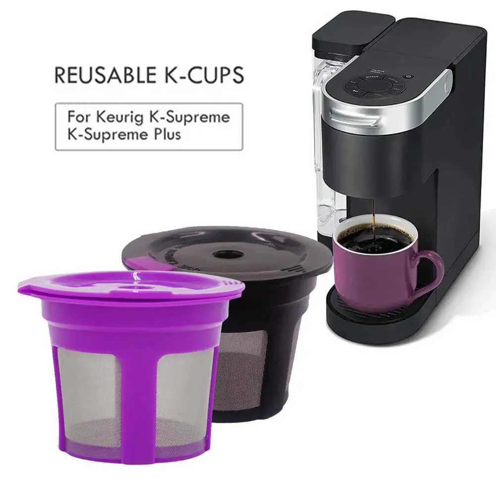 

1PCS Refillable Coffee Filter Cup Reusable Coffee Pod K Filled Keurig Compatible Makers Cup 1.0 2.0 With Coffee Capsule I0M2