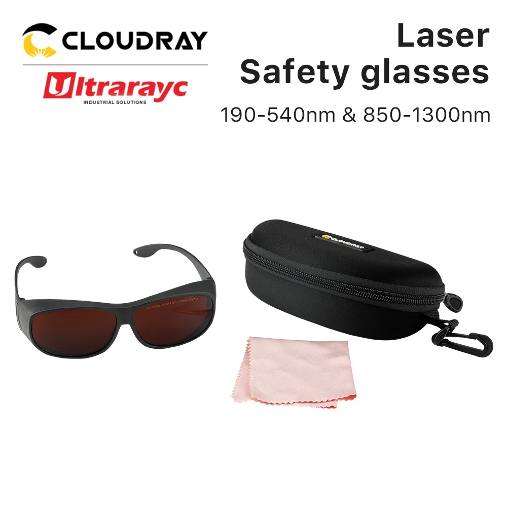Ultrarayc UV- und grüne Infrarot-Laserschutzbrille OD4 und OD8+ Schutzbrille für YAG DPSS Faserlaser