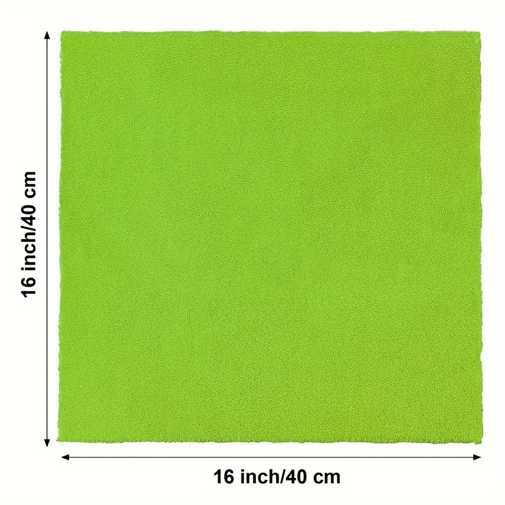 1팩 40X40CM 엣지리스 마이크로화이버 자동차 디테일링 타월, 자동차 세차, 건조, 광택, 청소용 초극세사 타월