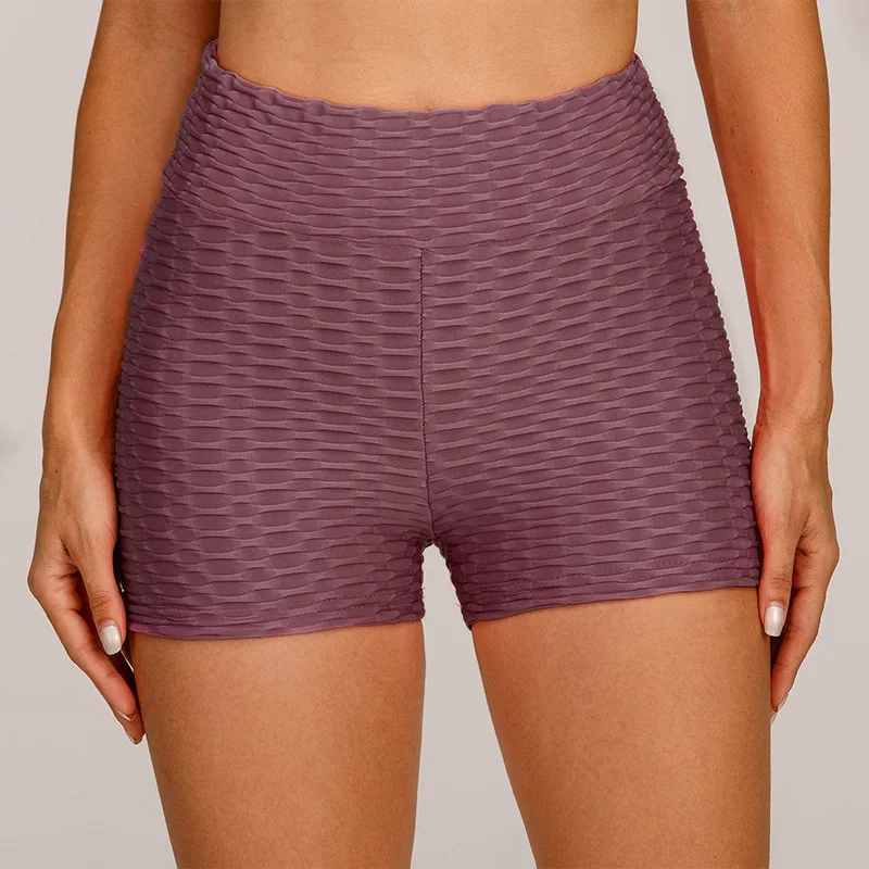 women's swim shorts Women Fitness Shorts Casual High Elastic Waist Push Up Polyester Shorts Solid Skinny Summer Workout Shorts Femme golf shorts