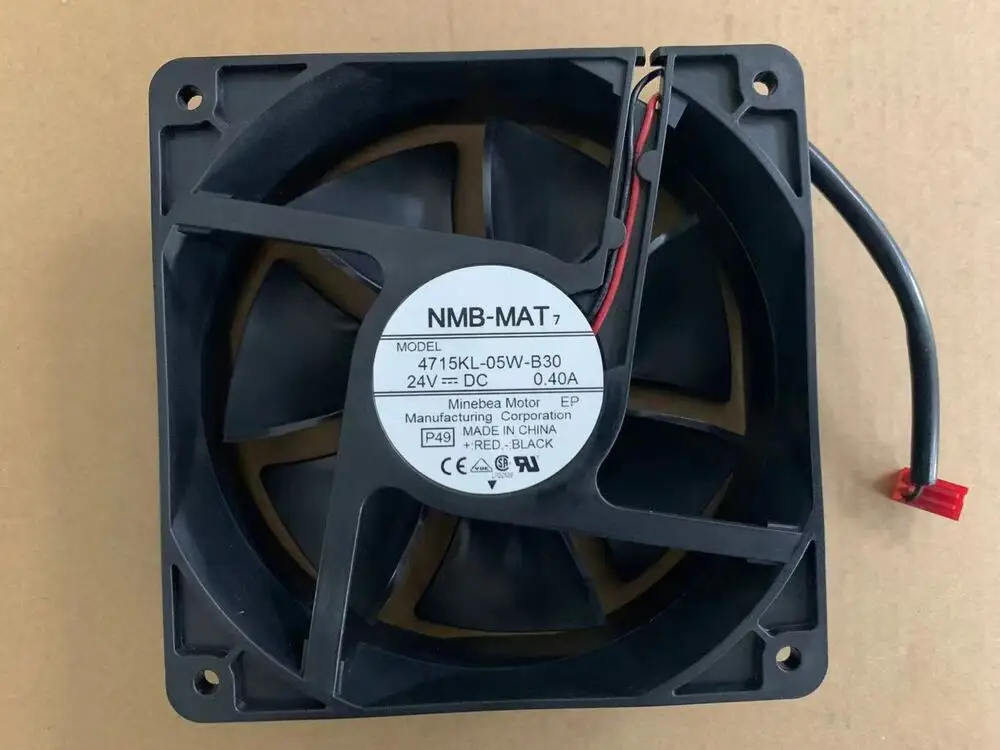 

Новый NMB-MAT 4715KL-05W-B30 12038 DC 24V 0.4A 2-контактный инверторный осевой вентилятор охлаждения