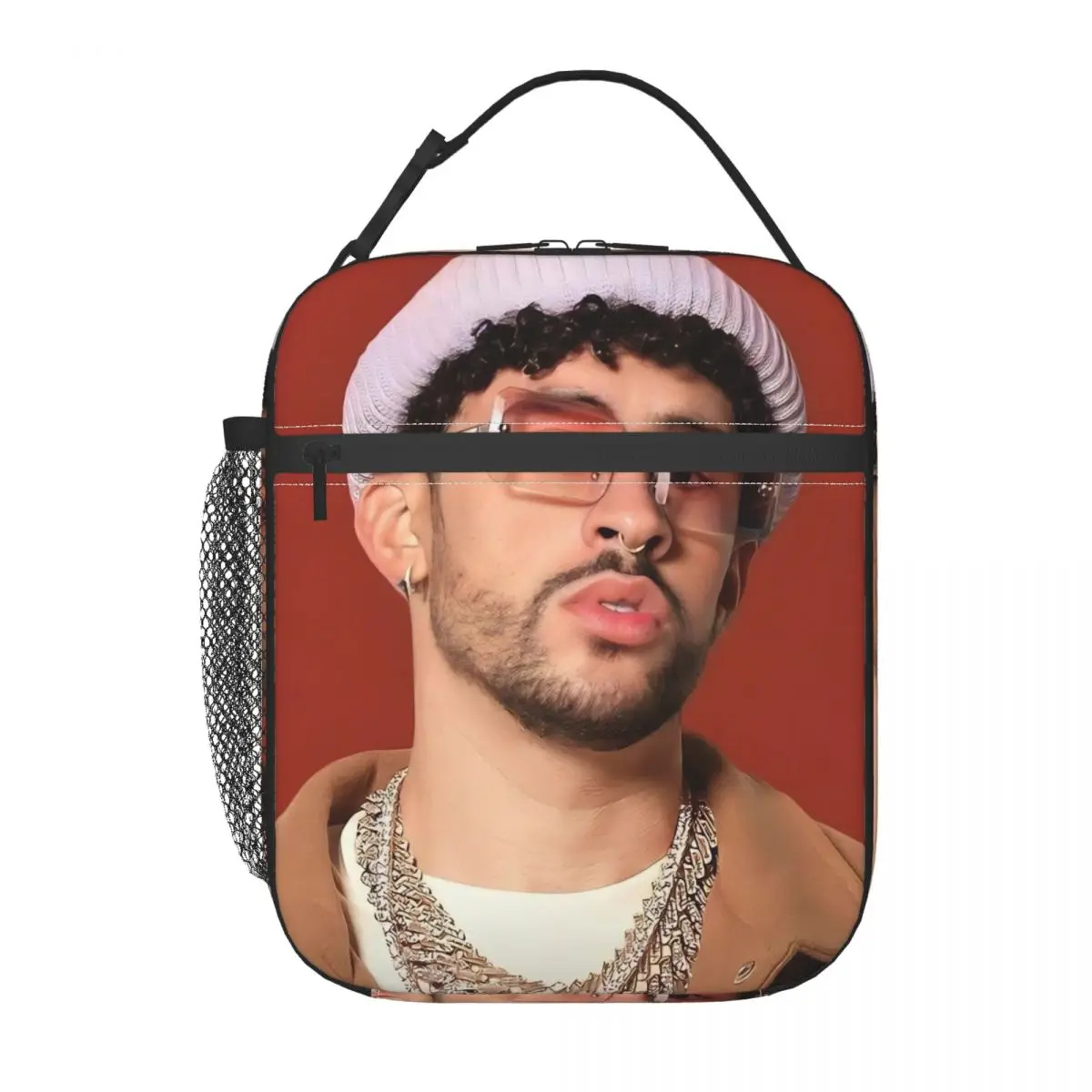 Bad Bunny 직장용 단열 도시락 가방 휴대용 식품 용기 가방 열 쿨러 도시락 상자